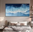 Blauer abstrakter Ozean 2 Wandkunst Minimalismus